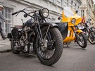 Motocykl Praga 500 BD se sajdkárou