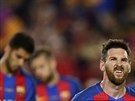 Lionel Messi z Barcelony po zápase posledního kola panlské ligy proti Eibaru...
