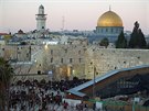 Zeď nářků a Skalní dóm v Jeruzalémě