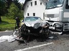 Nehoda v Korkusov Huti na Prachaticku.