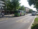 Provizorní zastávky Palackého a Autobusové nádraí jsou zízené pímo proti...