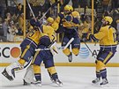 Hokejisté Nashvillu slaví postup do finále Stanley Cupu.