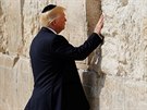 Americký prezident Donald Trump u Zdi nák v Jeruzalém (22. kvtna 2017).