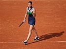 Karolína Plíková slaví postup do 2. kola Roland Garros.