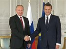 Emanuel Macron má první návtvu, Vladimira Putina