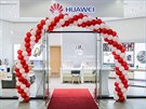 Zákaznické centrum Huawei v Praze na Národní tíd krátce ped slavnostním...