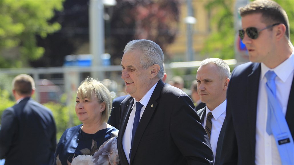 Prezident Milo� Zeman p�i poslední náv�t�v� Jihomoravského kraje.