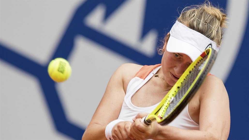 Barbora Krejčíková ve čtvrtfinále turnaje v Norimberku.