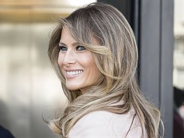 První dáma USA Melania Trumpová (Brusel, 25. kvtna 2017)