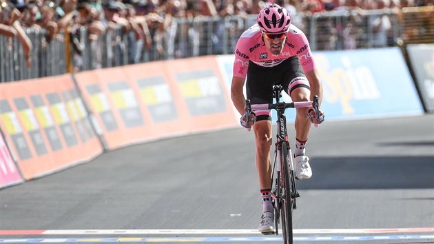 Tom Dumoulin v cli estnct etapy Gira.