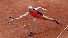 Tenistka Julia Boserupová bhem prvního kola Roland Garros.