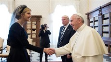 Donald Trump se setkal s papeem Frantikem. (24. kvtna 2017).