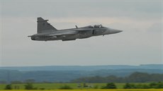 JAS-39 Gripen eských vzduných sil pilotu Ivo Kardo z elitní 211. tygí letky