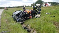 Tragický stet dvou voz BMW u Bujanova.