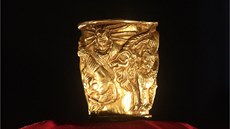 Lidské i zvíecí figury ve zlat mly symbolizovat moc a ambice Alexandra...