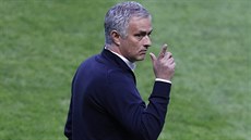 Trenér Manchesteru United Jose Mourinho ve finále Evropské ligy na stadionu ve...