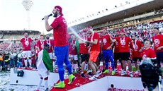 Mistrovské oslavy Slavie ídil náhradní branká Pemysl Ková.