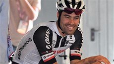 Tom Dumoulin ped závrenou etapou Gira