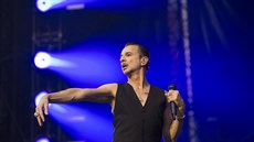 Dave Gahan bhem praského koncertu (24. kvtna 2017).