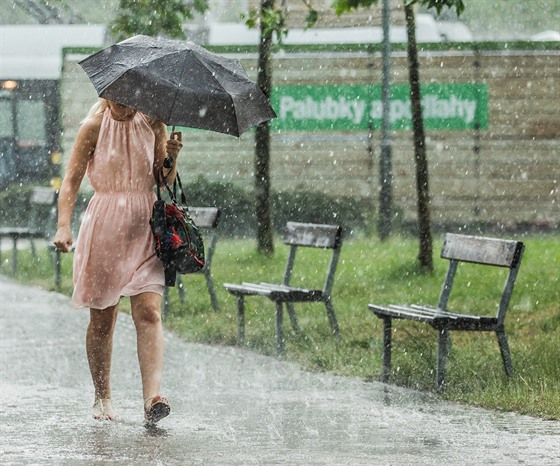 Bouky a vydatný dé v Hradci Králové