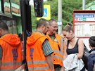 V Ústí pokraují kontroly dopravního podniku, kdy preventisté nepustí do MHD...