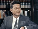 John F. Kennedy coby senátor ve své kanceláři (Washington, 27. února 1959)