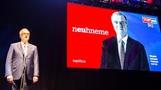 �éf TOP 09 Miroslav Kalousek p�i zahájení volební kampan� své strany. (30....