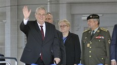 Prezident Milo Zeman navtívil 31. kvtna zbrojaský veletrh IDET v Brn.