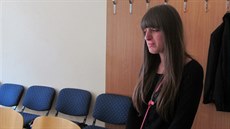 Obalovaná Mariina Vasylenko u Okresního soudu v Klatovech. (30. kvtna 2017)
