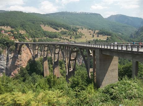 Most pes eku Taru byl dostavn roku 1941 a o rok pozdji se jeden jeho nosn...