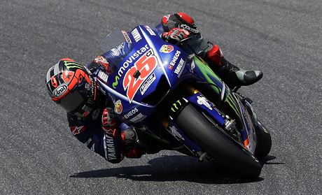 Maverick Viales na okruhu v Mugellu.