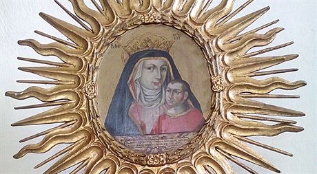 Lipnická kopie obrazu Madony, jeho originál je v italském Frascati.