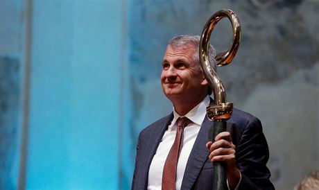 Timothy Snyder pi pebírání Ceny Nadace Dagmar a Václava Havlových Vize 97 (5....