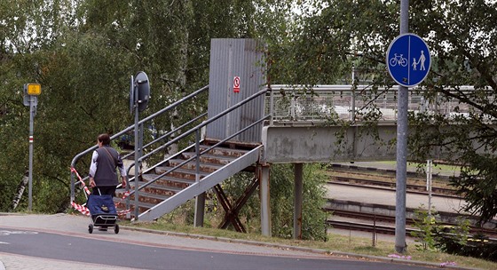 tvrt kilometru dlouhá lávka byla nejkratí spojnicí pro pí a cyklisty mezi...