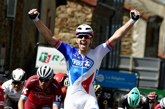 Arnaud Démare - vítz druhé etapy Critéria du Dauphiné.
