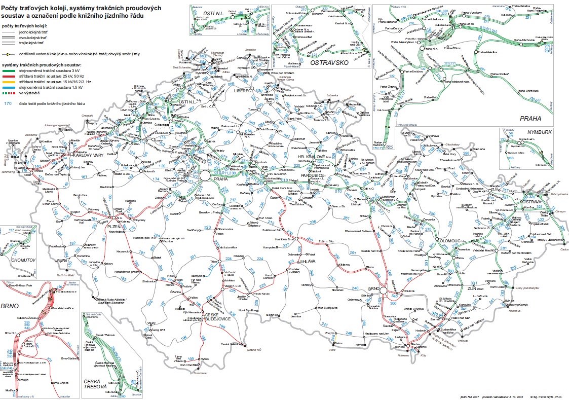 mapa železničních tratí čr Fotogalerie: Mapa elektrifikovaných železničních tratí v ČR mapa železničních tratí čr