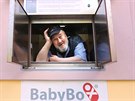 Ludvík Hess pi otevení u 71. babyboxu v republice, který se nachází v...