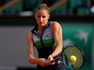 eská tenistka Karolína Plíková hraje ve 2. kole Roland Garros.
