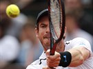 Brit Andy Murray bhem tetího kola Roland Garros.