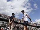 Brit Andy Murray bhem osmifinále Roland Garros.