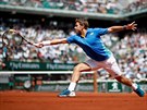 Stan Wawrinka bhem osmifinále Roland Garros.
