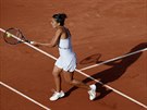 Veronica Cepedeová bhem osmifinále Roland Garros.