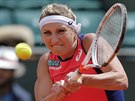 Timea Bacsinszká bhem tvrtfinále Roland Garros.