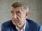 Pedseda hnutí ANO a bývalý ministr financí Andrej Babi pi rozhovoru s...