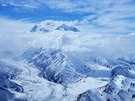 Nejvyí hora severní Ameriky Denali (6190 metr nad moem) s ledovcem