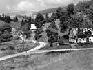 Chalupy v Albeickém údolí okolo roku 1970.