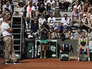 Karolína Plíková ped utkáním 3. kola Roland Garros
