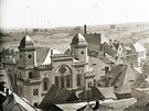 atecká synagoga z let 1871  1873. V prbhu Kiálové noci 10.listopadu 1938...