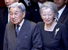 Japonský císa Akihito a císaovna Miiko (Hanoj, 2. bezna 2017)