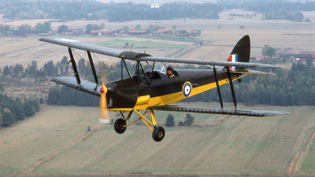 Havilland Tiger Moth  byl legendární britský cvičný letoun